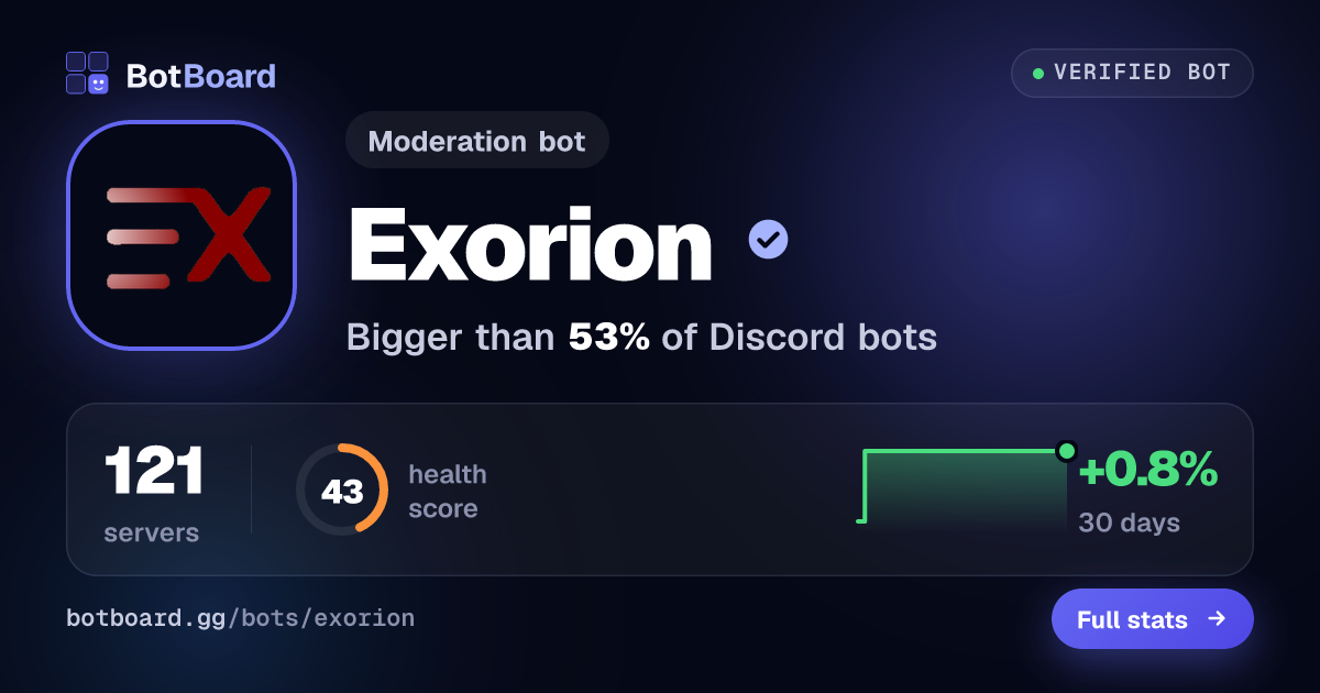Share card for Exorion
