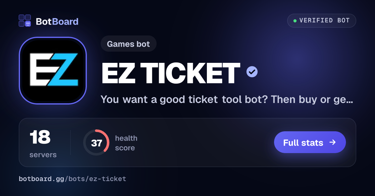 Share card for EZ TICKET