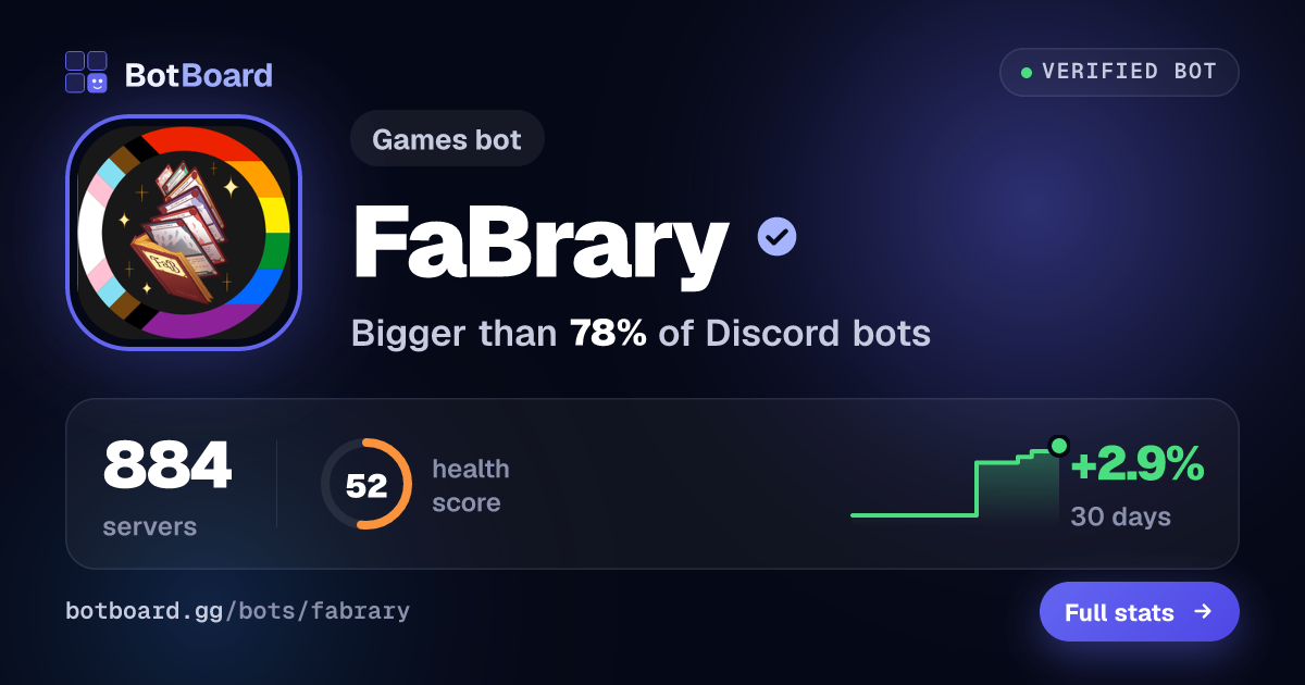 Share card for FaBrary