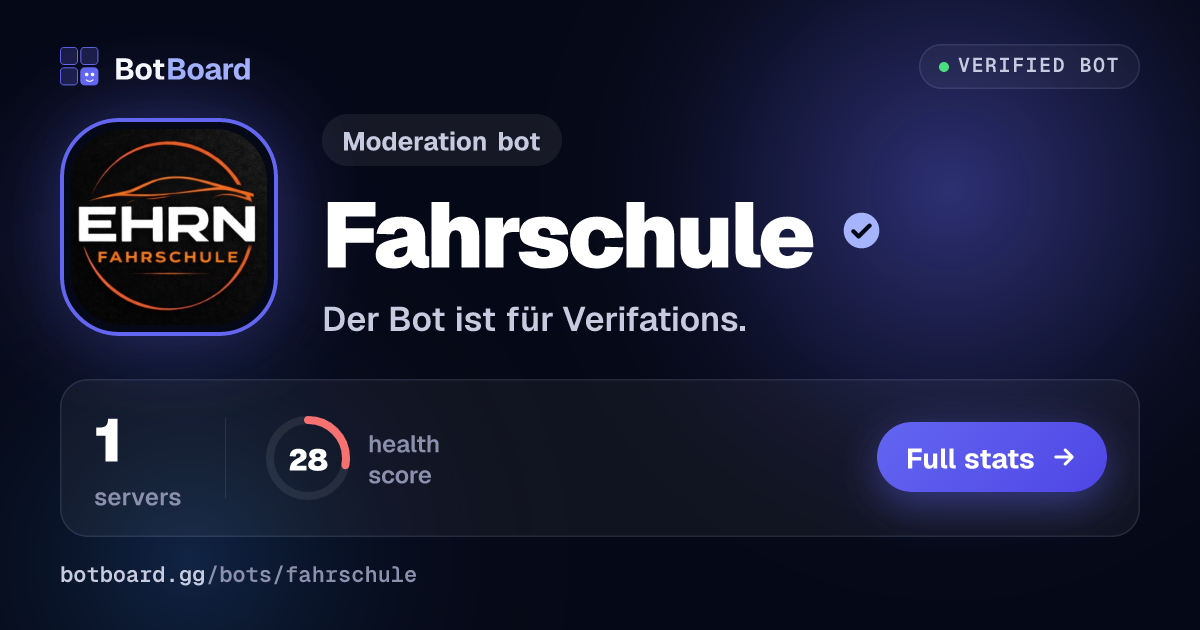 Share card for Fahrschule