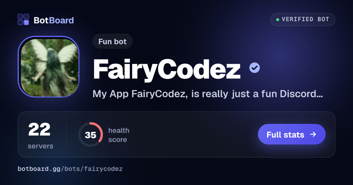 Share card for FairyCodez