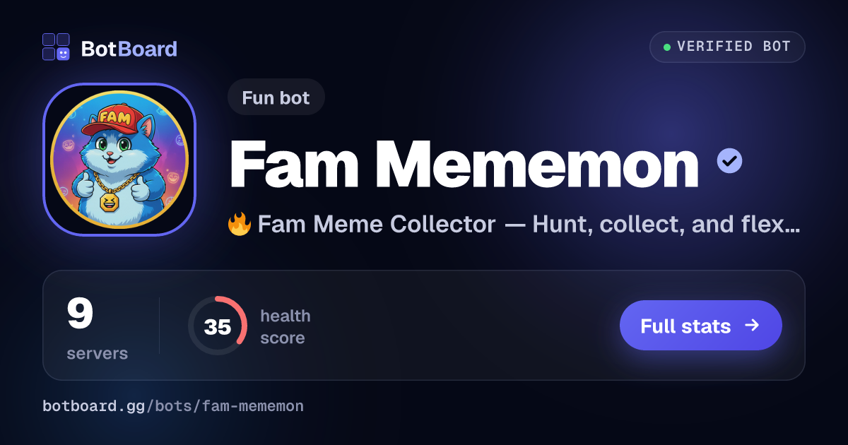 Share card for Fam Mememon