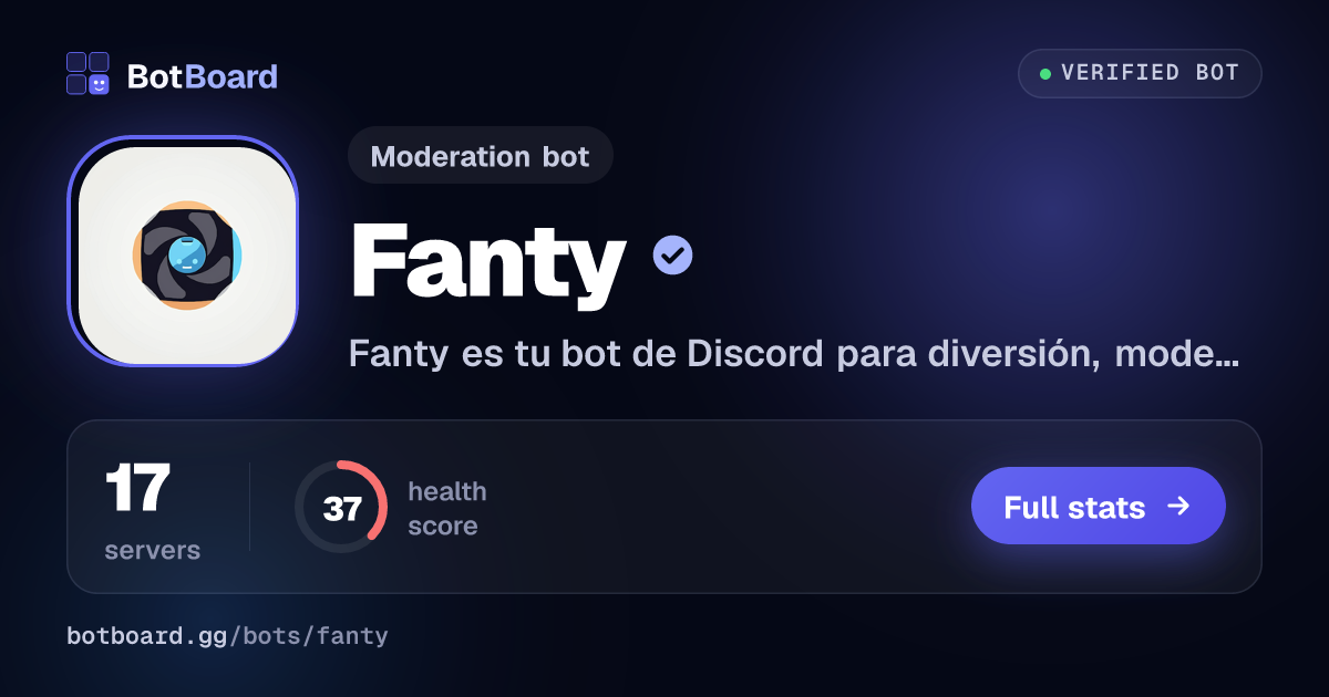 Share card for Fanty