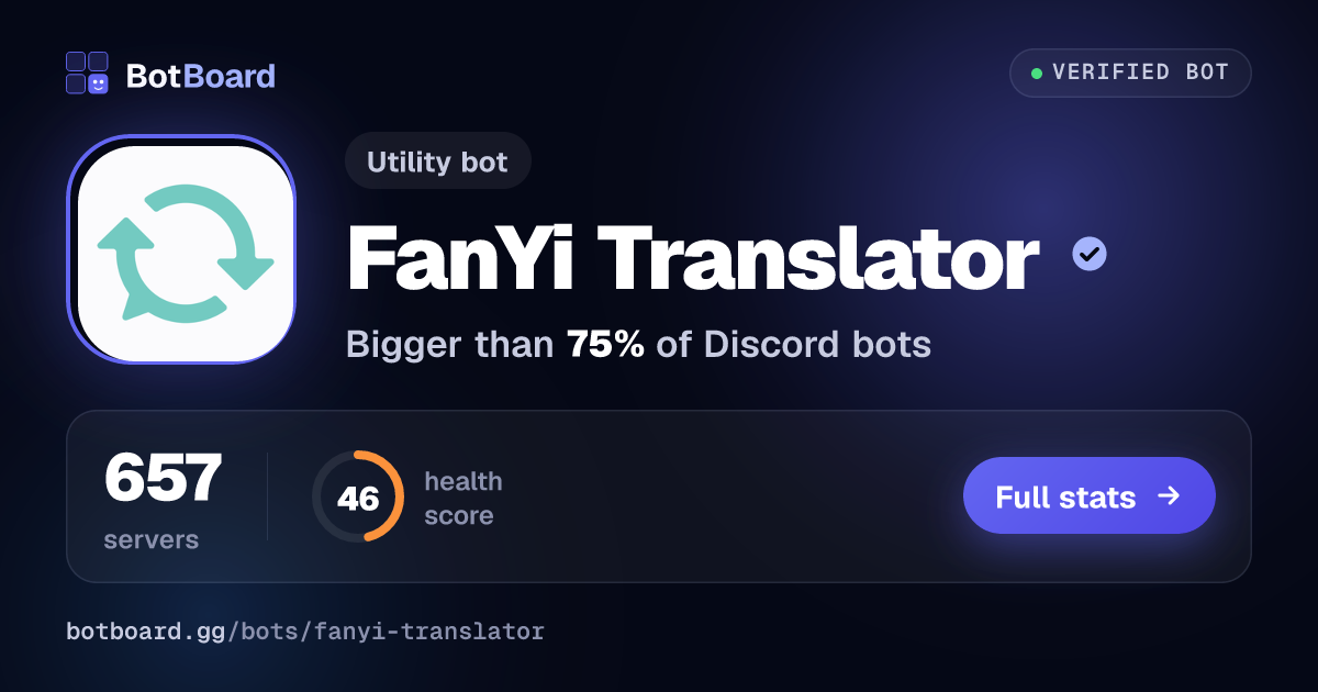 Share card for FanYi Translator
