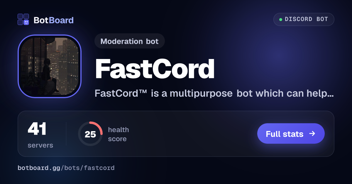 Share card for FastCord™