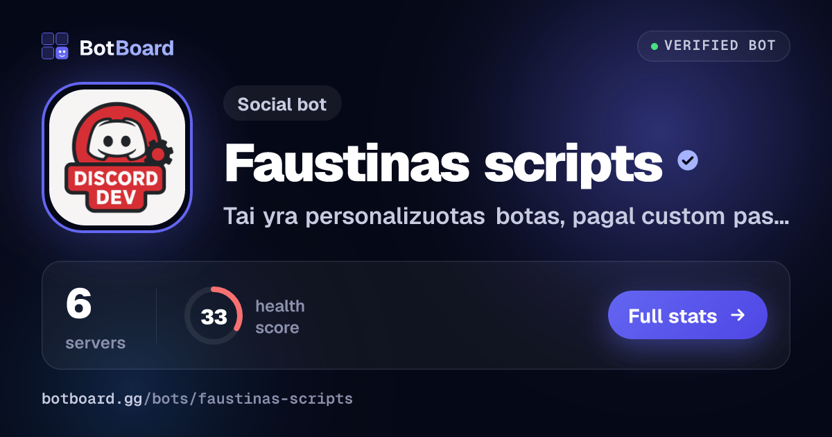 Share card for Faustinas scripts