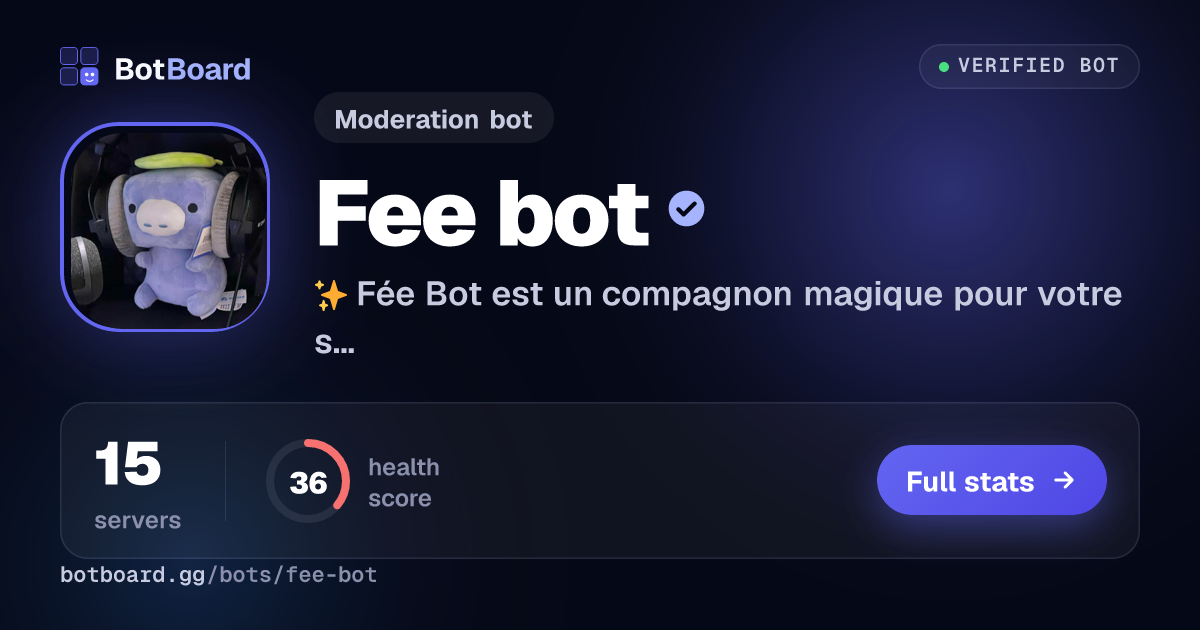Share card for Fee bot
