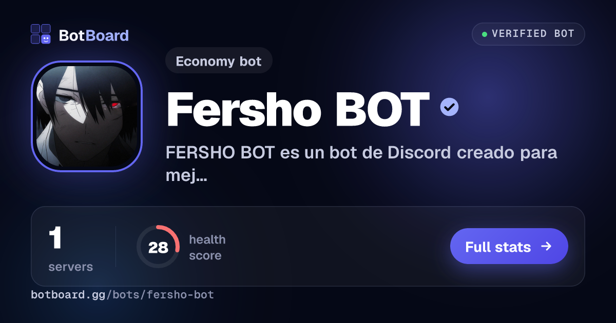 Share card for Fersho BOT