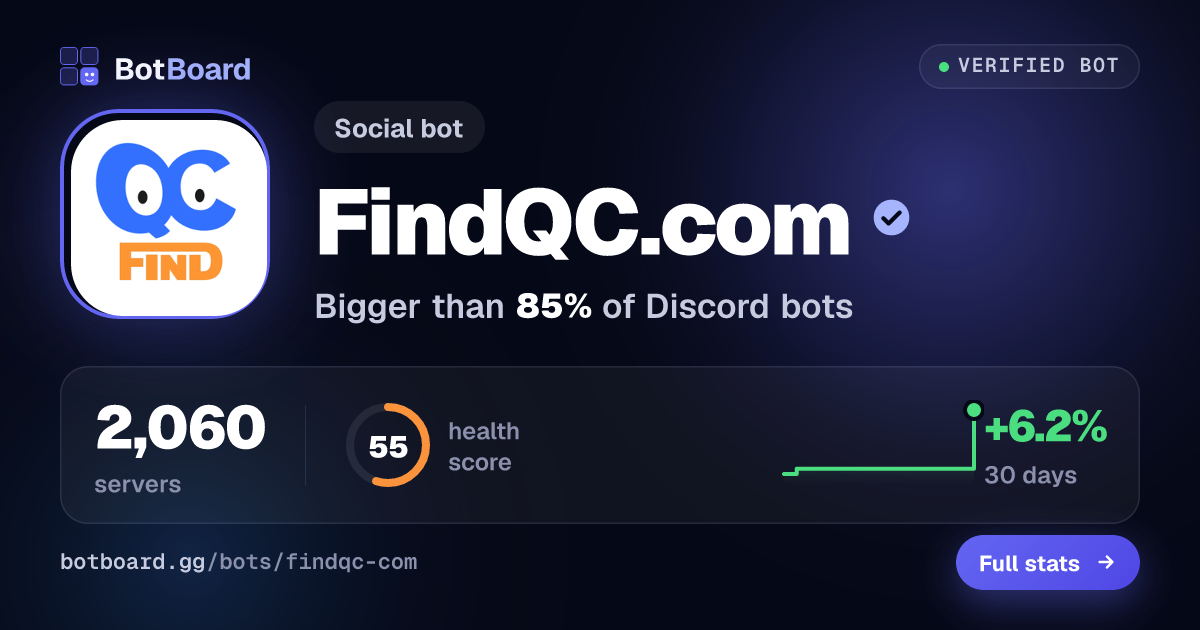 Share card for FindQC.com
