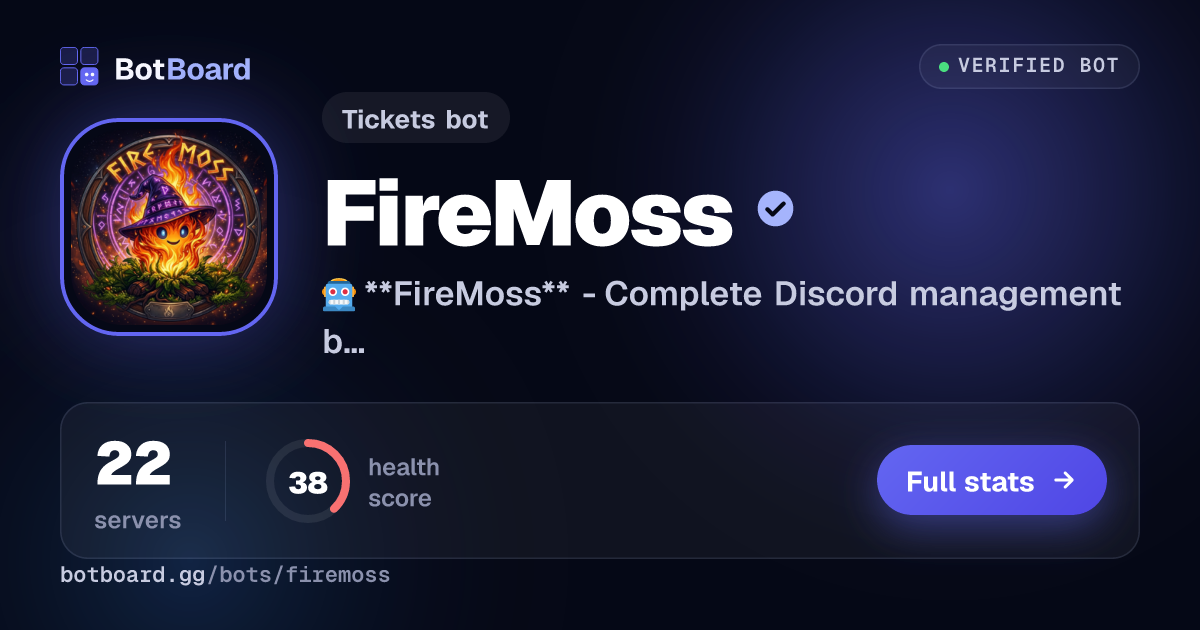 Share card for FireMoss