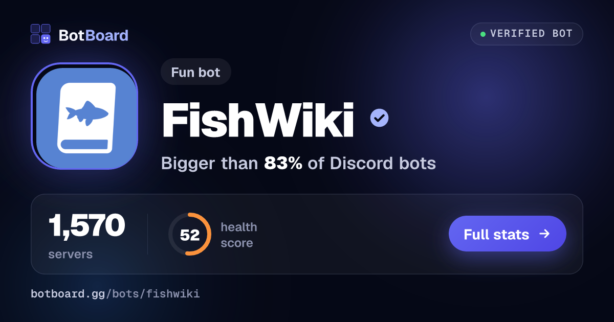 Share card for FishWiki