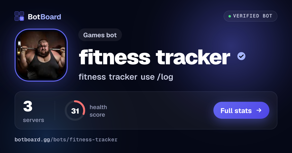 Share card for fitness tracker