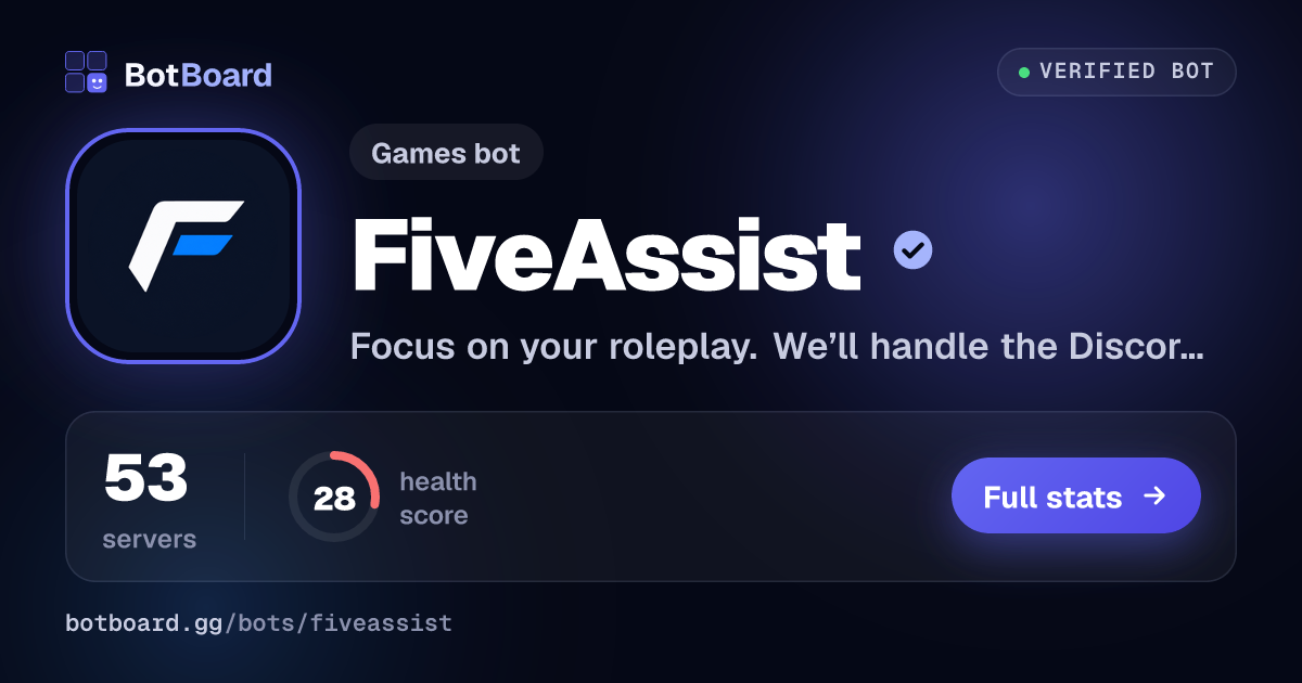 Share card for FiveAssist