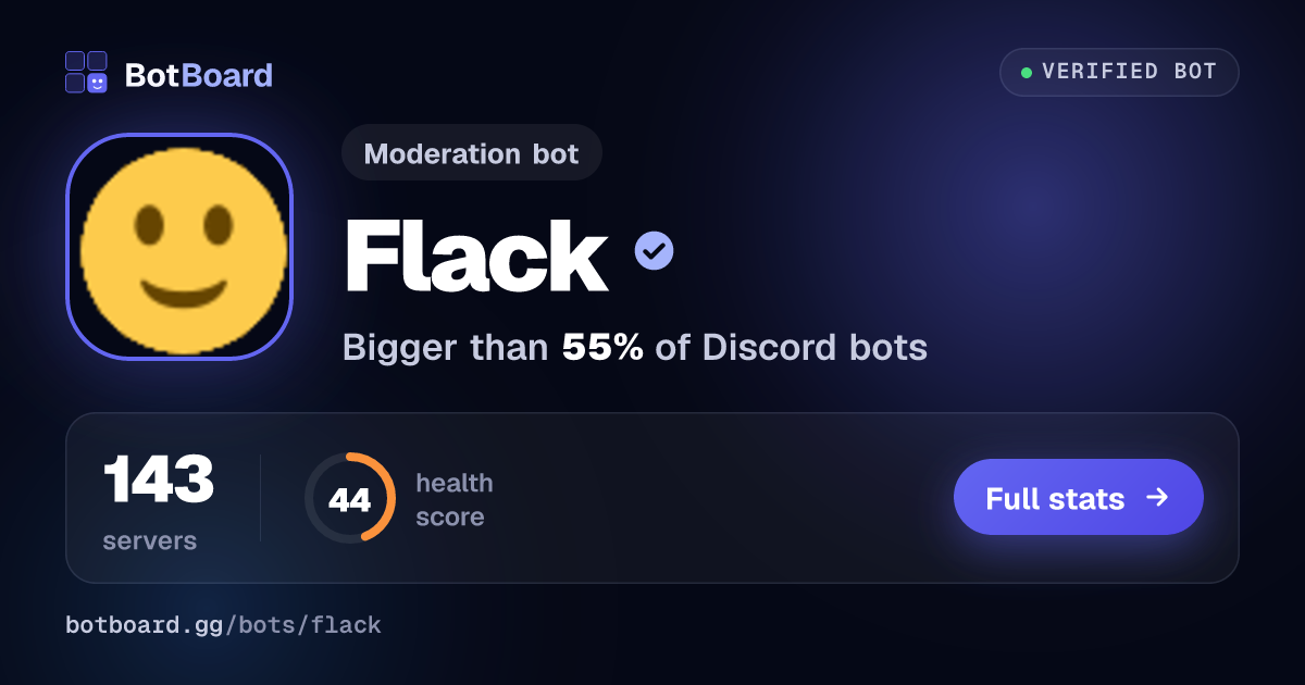 Share card for Flack