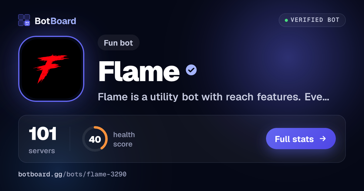 Share card for Flame