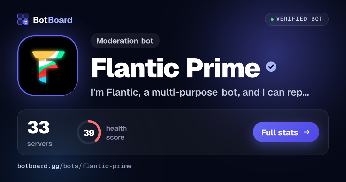 Share card for Flantic Prime