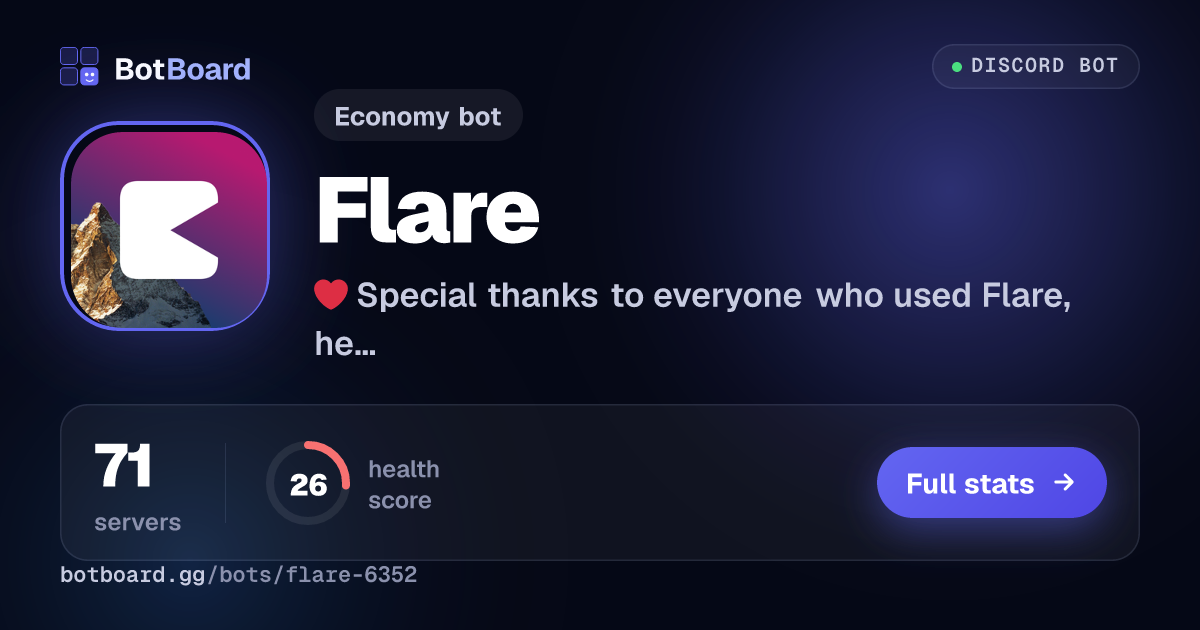 Share card for Flare 🚀