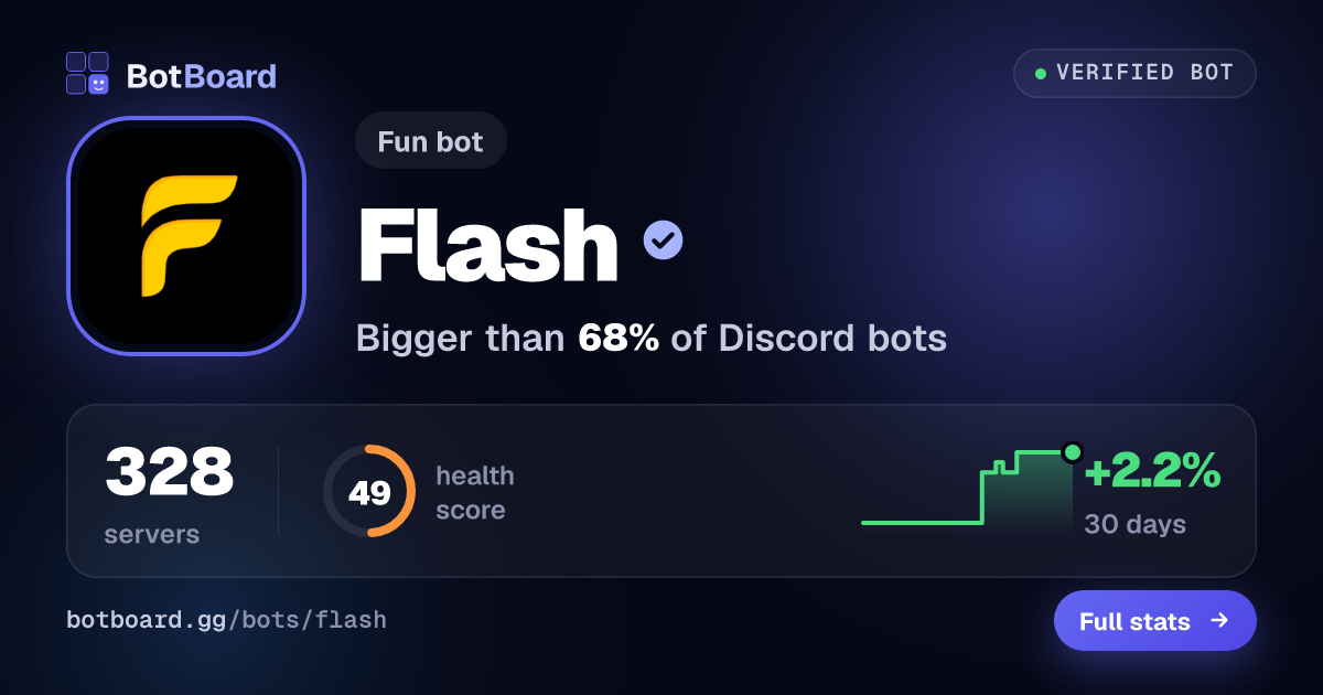 Share card for Flash