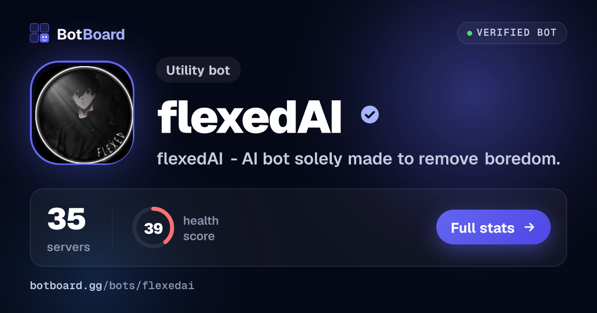 Share card for flexedAI