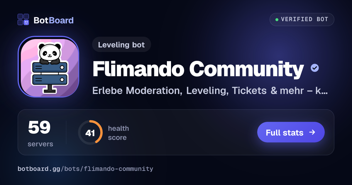 Share card for Flimando Community