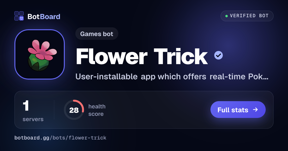 Share card for Flower Trick