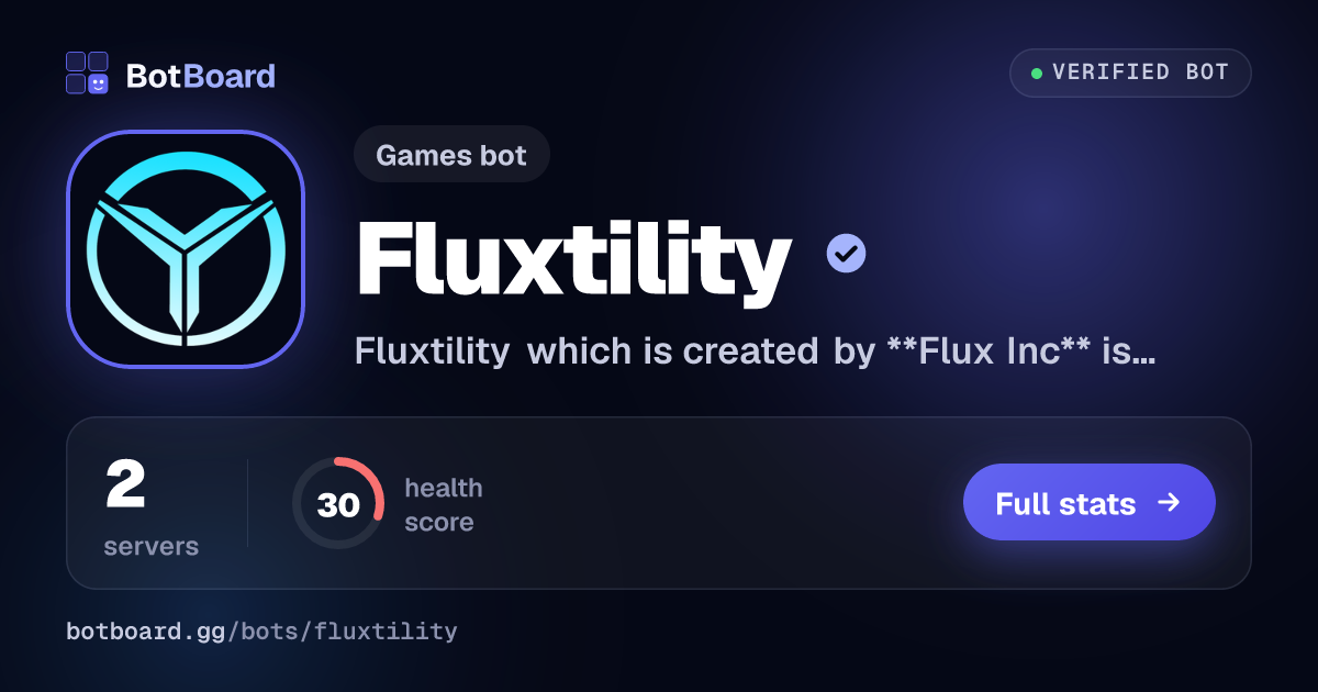 Share card for Fluxtility