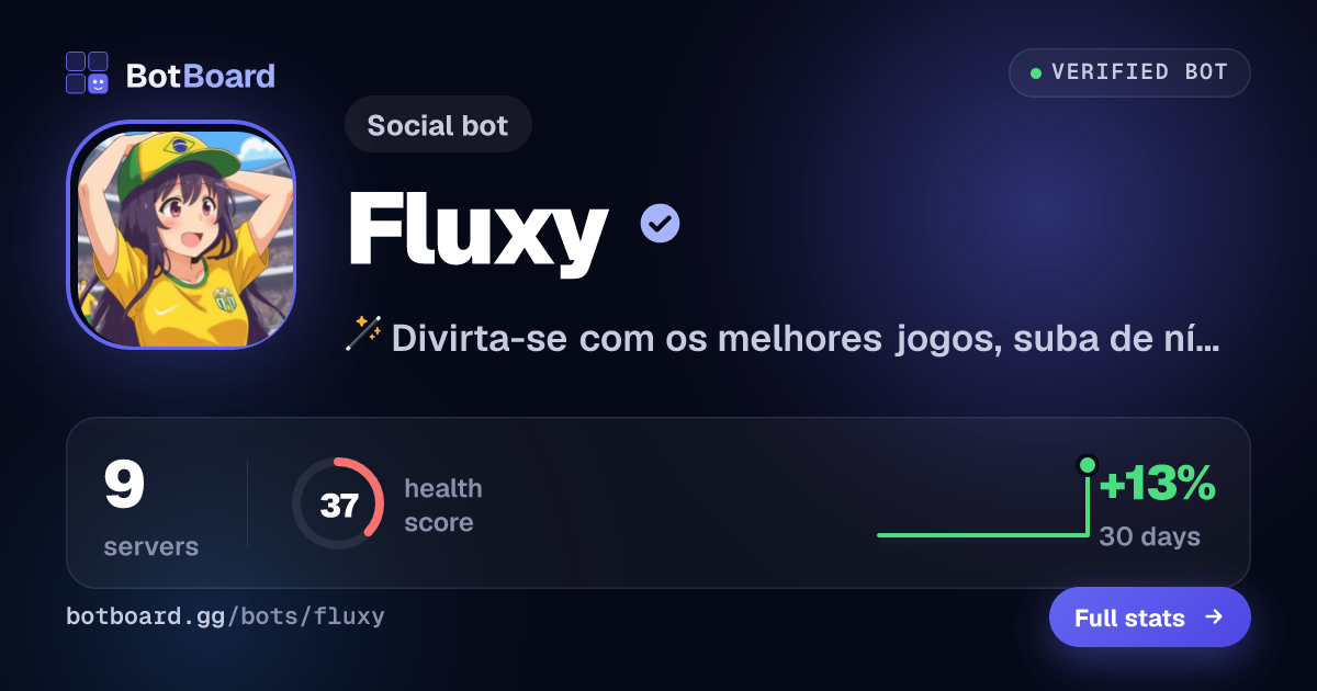 Share card for Fluxy