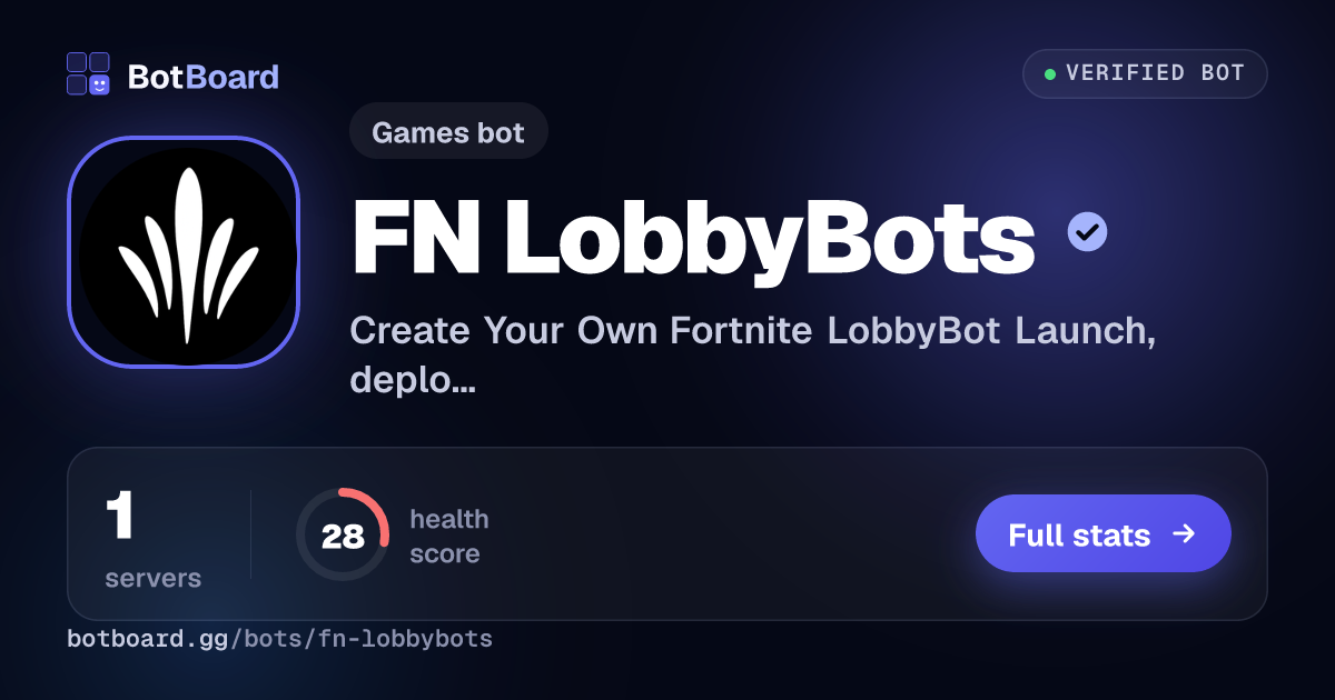 Share card for FN LobbyBots
