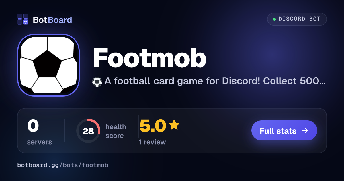 Share card for Footmob ⚽