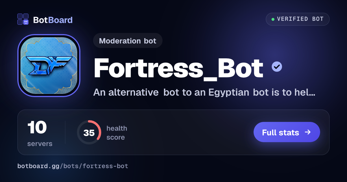 Share card for Fortress_Bot