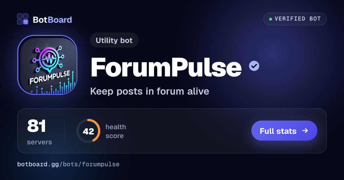 Share card for ForumPulse