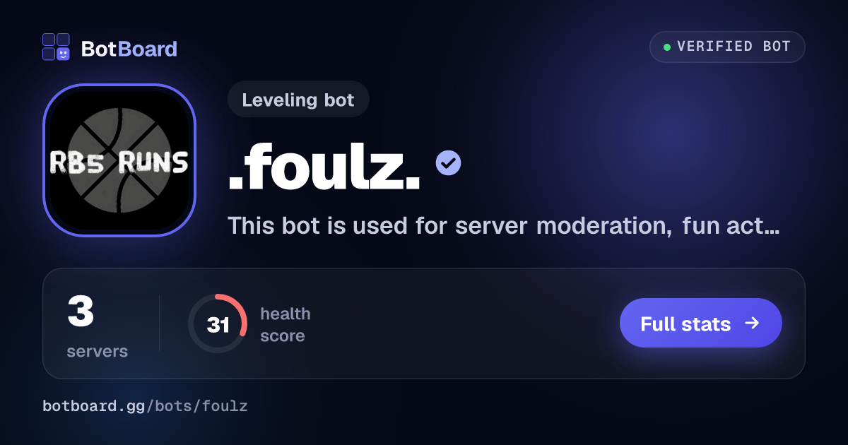 Share card for .foulz.