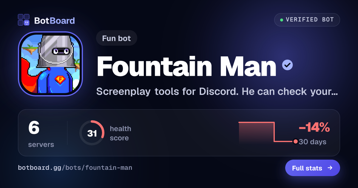Share card for Fountain Man