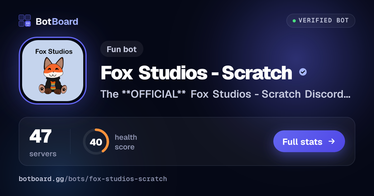 Share card for Fox Studios - Scratch™