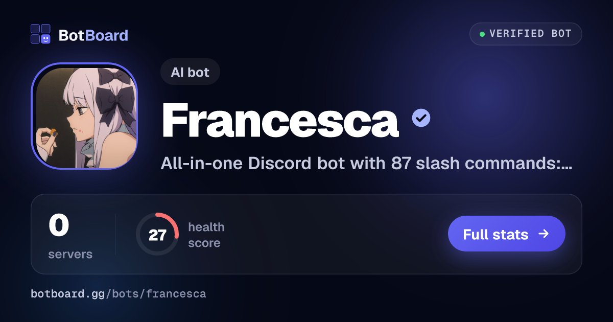 Share card for Francesca
