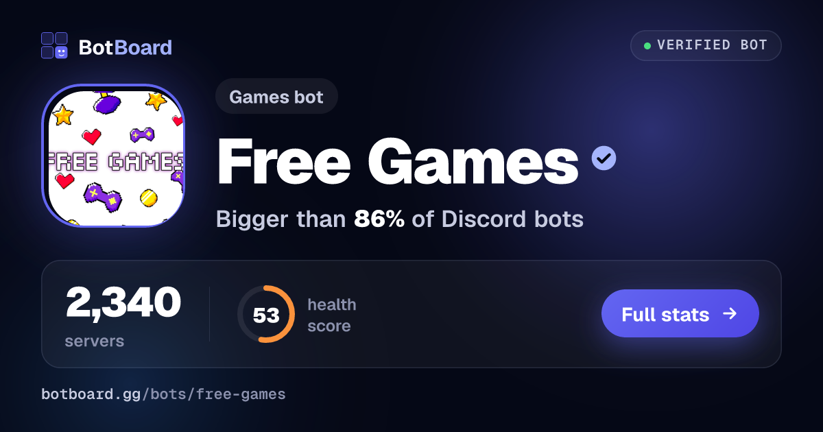 Share card for Free Games