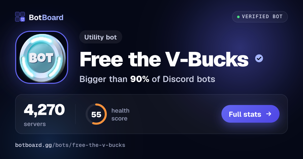 Share card for Free the V-Bucks