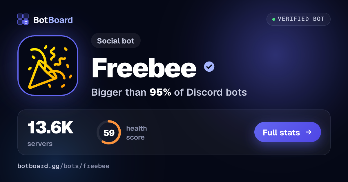 Share card for Freebee