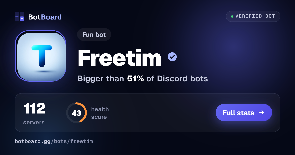 Share card for Freetim