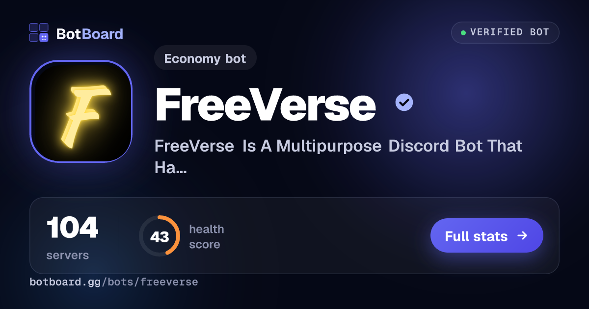 Share card for FreeVerse
