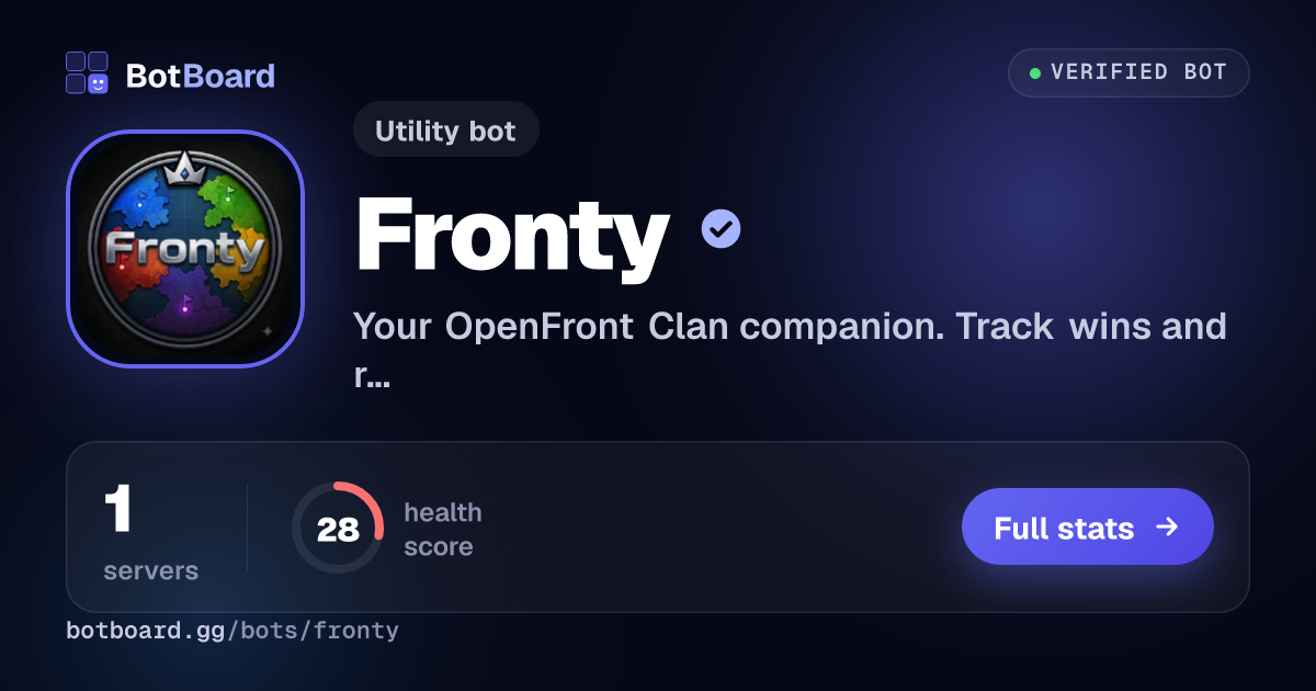 Share card for Fronty