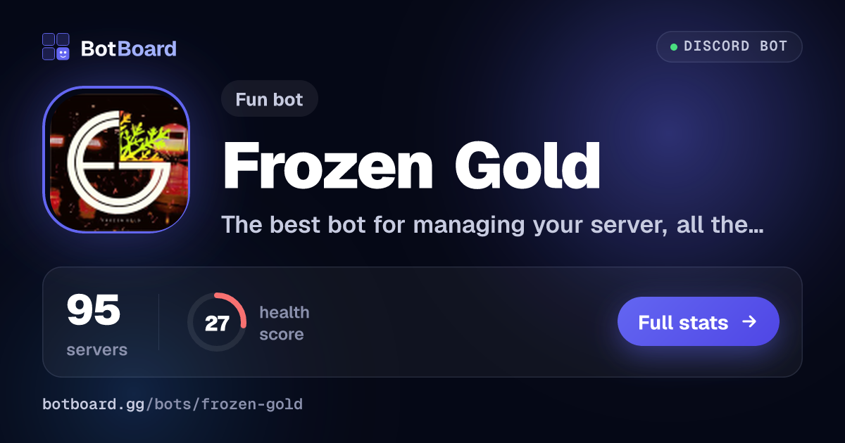 Share card for Frozen Gold