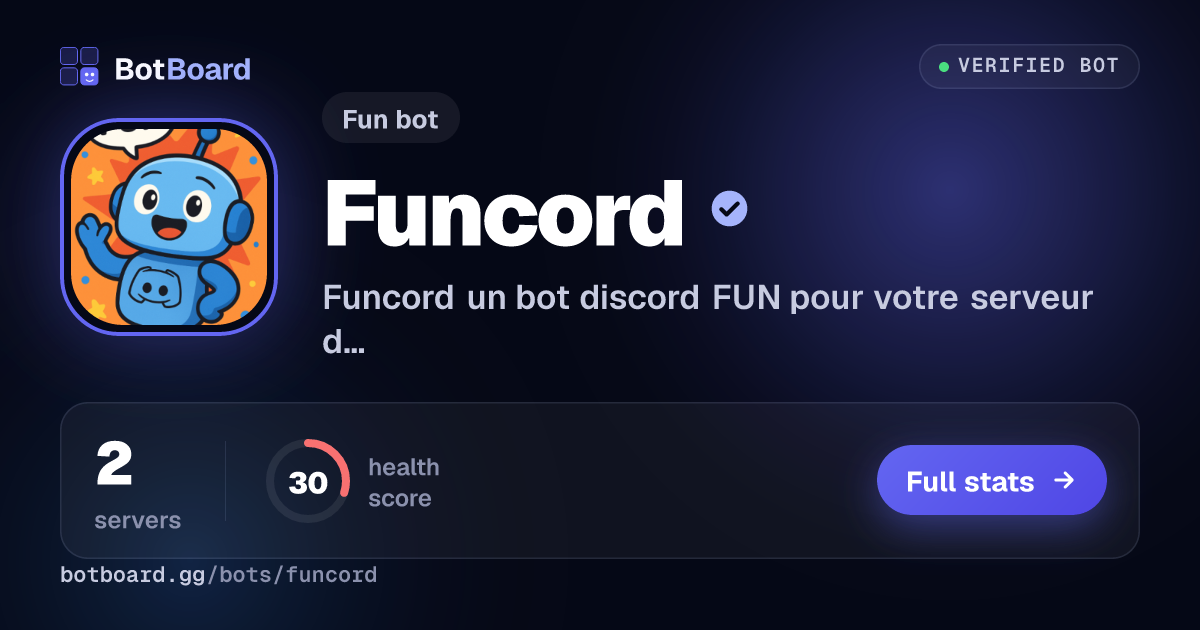Share card for Funcord