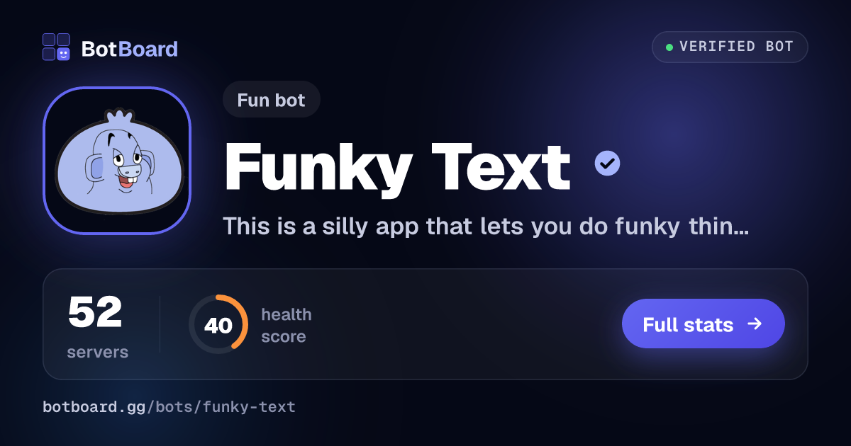 Share card for Funky Text