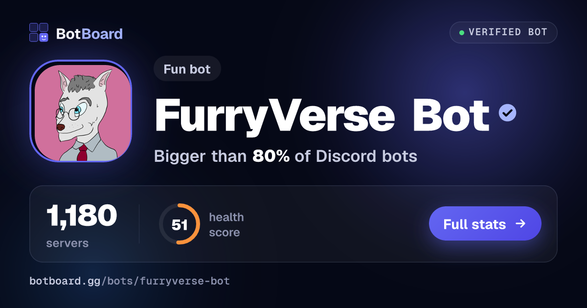 Share card for FurryVerse Bot