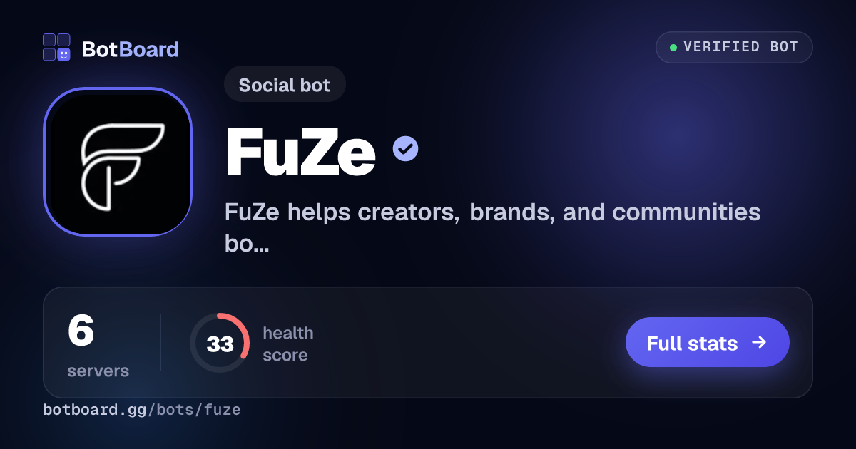 Share card for FuZe