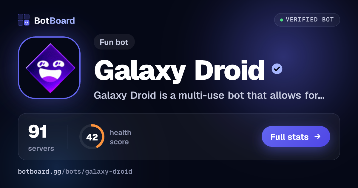 Share card for Galaxy Droid