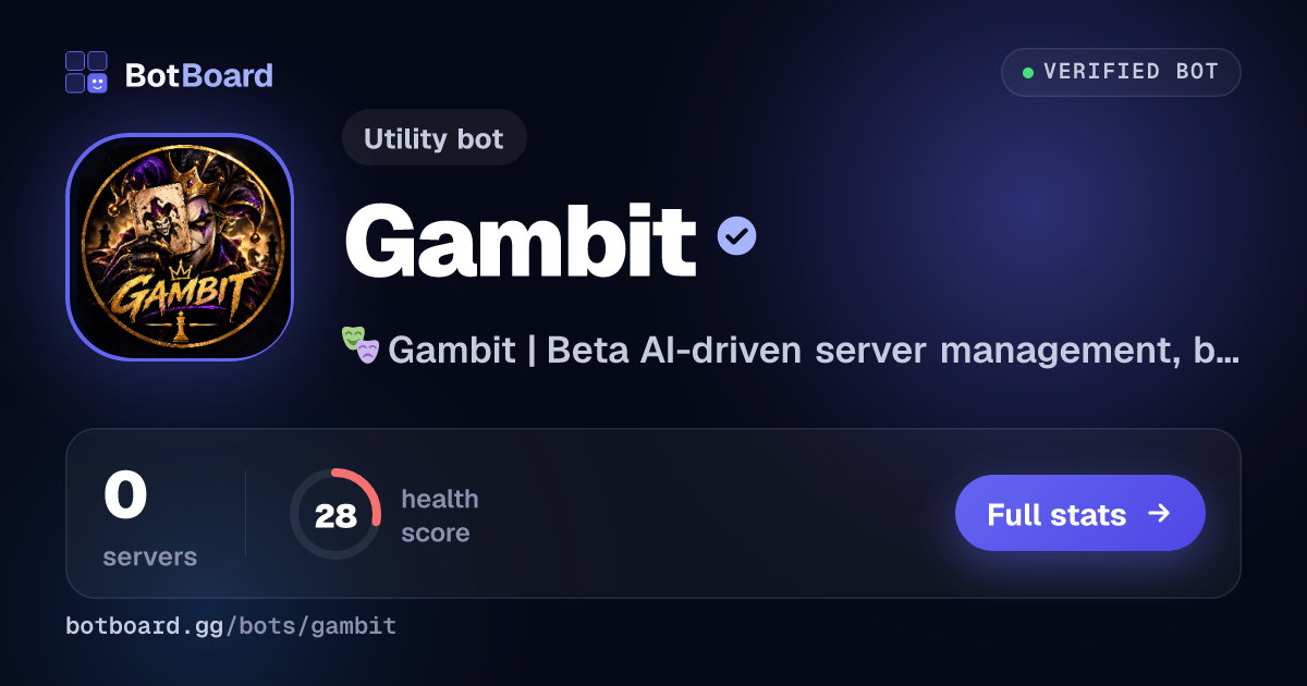 Share card for Gambit