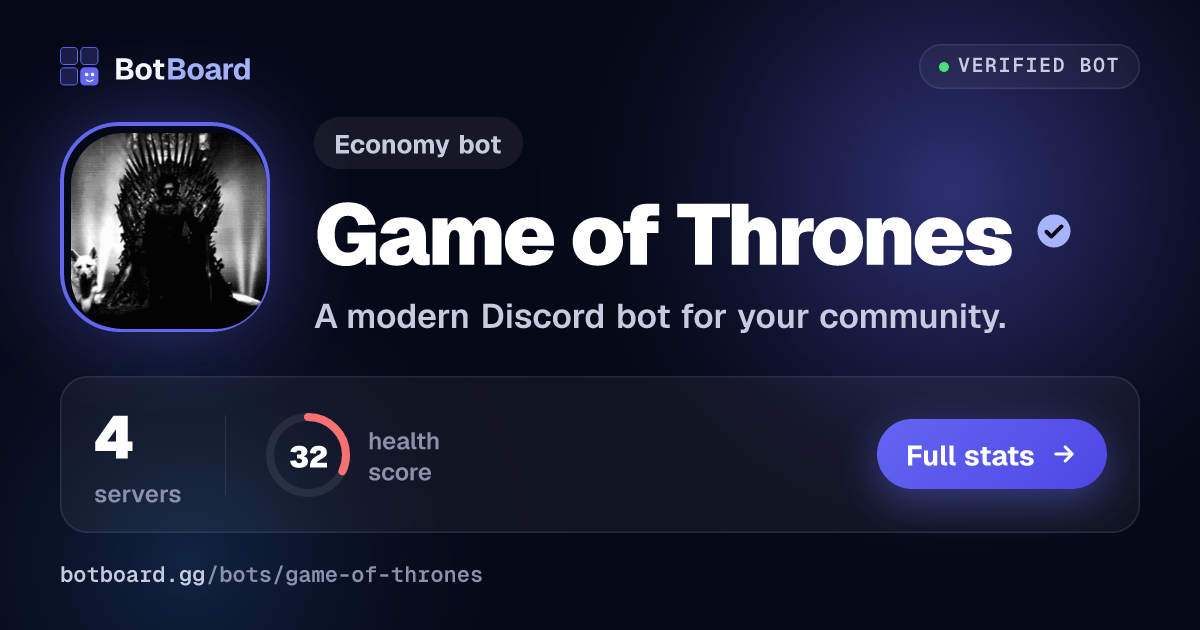 Share card for Game of Thrones