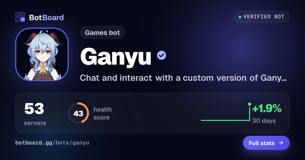Share card for Ganyu